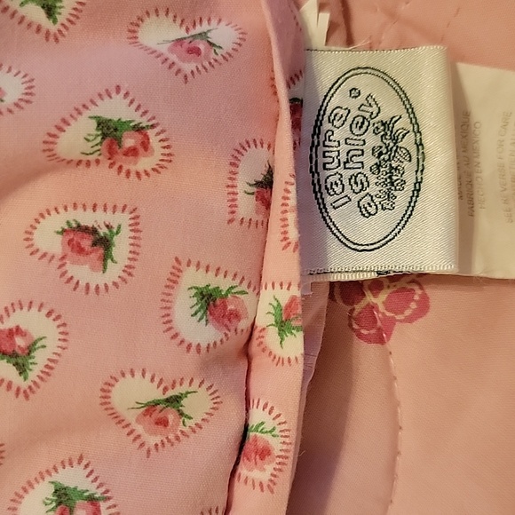 Laura Ashley pink hearts and roses / fairy princesses reversible twin  comforter - Picture 2 of 10